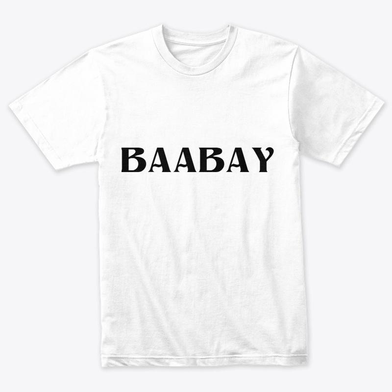 WHITE BAABAY T-SHIRT